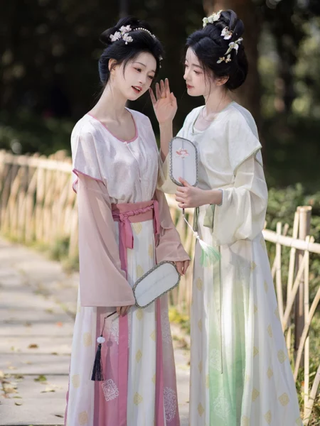 Hanfu de la dynastie Tang – Ensemble Tang Beizi Qiyao Ruqun