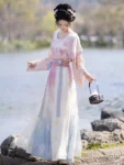 Hanfu de la dynastie Tang – Tang Beizi Qiyao Ruqun Set-1