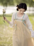 ชุดฮันฟูเป่ยจื่อสีเขียวปรับปรุงราชวงศ์ถัง-1