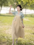 ชุดฮันฟูเป่ยจื่อสีเขียวปรับปรุงราชวงศ์ถัง-1