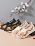 Sapatos bordados tradicionais chineses Hanfu para meninos - 1