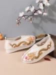 Sapatos bordados tradicionais chineses Hanfu para meninos - 1