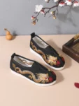Sapatos bordados tradicionais chineses Hanfu para meninos - 1