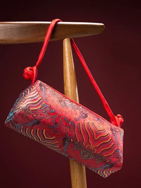 Chinese Style Brocade Embroidered Handbag