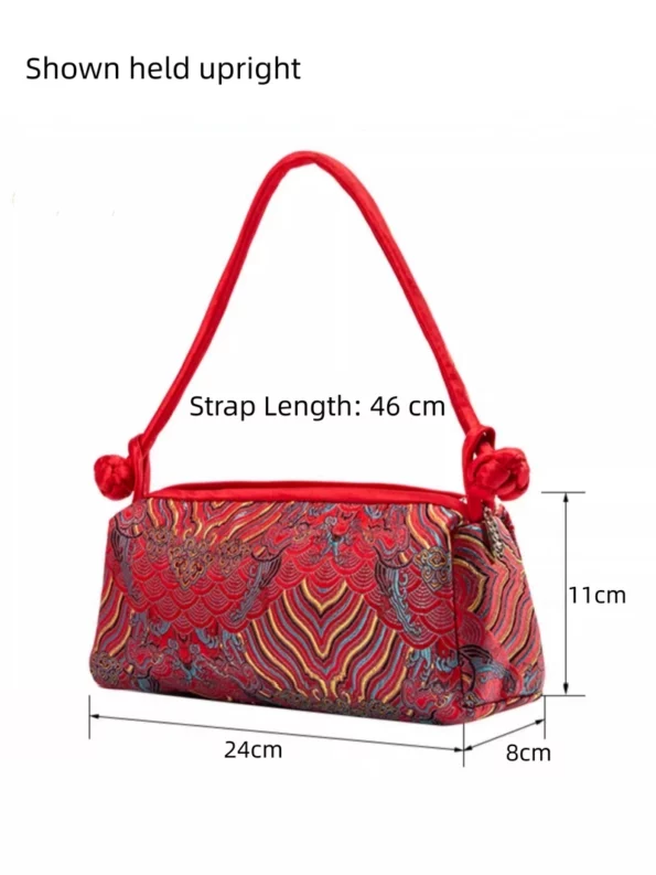 Chinese Style Brocade Embroidered Handbag- Hanfu Way: Traditional & Modern Chinese Hanfu Clothing for All Occasions
