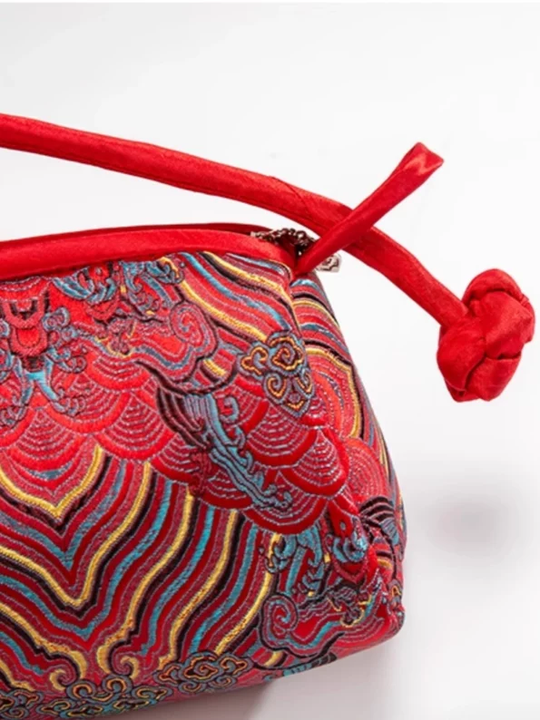 Chinese Style Brocade Embroidered Handbag- Hanfu Way: Traditional & Modern Chinese Hanfu Clothing for All Occasions