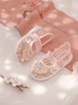 Bestickte Hanfu-Schuhe für Mädchen im chinesischen Stil-1