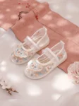 Bestickte Hanfu-Schuhe für Mädchen im chinesischen Stil-1