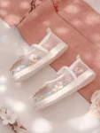 Bestickte Hanfu-Schuhe für Mädchen im chinesischen Stil-1