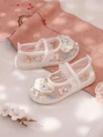 Bestickte Hanfu-Schuhe für Mädchen im chinesischen Stil-1