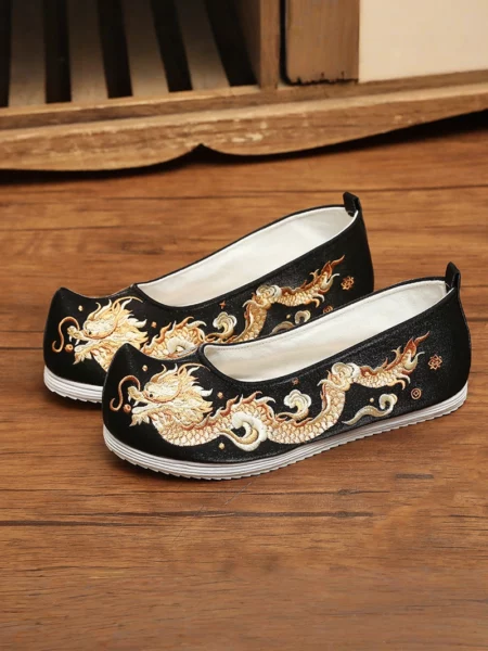 Chinese Style Men's Embroidered Hanfu Shoes