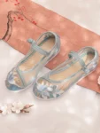 Chinese Style Mesh Pearl Embroidered Hanfu Shoes-1