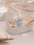 Chinese Style Mesh Pearl Embroidered Hanfu Shoes-1