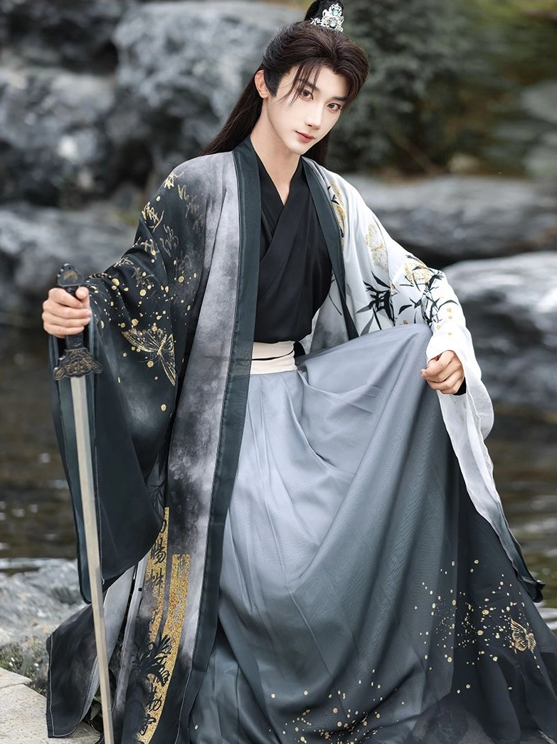 진스타일 남여공용 Qiyao Hanfu Set-7
