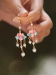 Lotus Tassel Hanfu Earrings-1