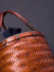 新作 中国風手作り竹編みバッグ-1