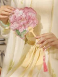 New Chinese Style Irregular-Shaped Embroidered Fan-1