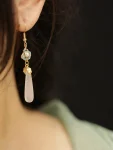 Song Dynasty Teardrop Tassel Earrings-1