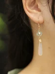 Song Dynasty Teardrop Tassel Earrings-1