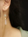 Song Dynasty Teardrop Tassel Earrings-1