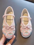 Broderade Hanfu-skor för flickor i kinesisk stil - 4