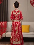 中式秀禾婚紗禮服新郎新娘配襯套裝-1