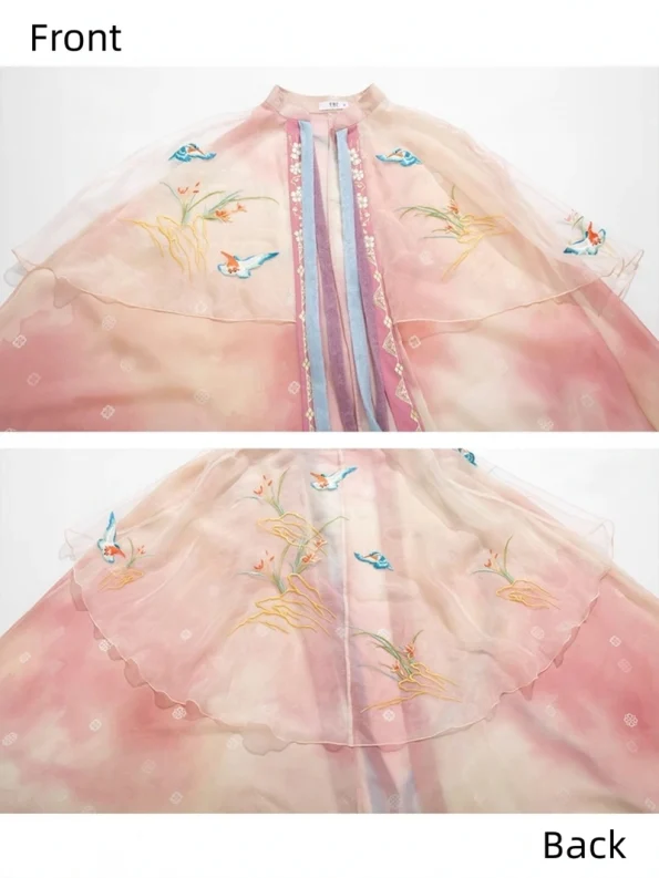 Hanfubroderad guldstämplad kappa för vår och sommar - Hanfu-sättet: Traditionella och moderna kinesiska Hanfu-kläder för alla tillfällen