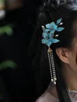 New Chinese Style Blue Long Tassel Hair Clip-7
