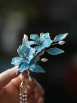 New Chinese Style Blue Long Tassel Hair Clip-7