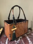 新しい中国風の手作り竹バッグ