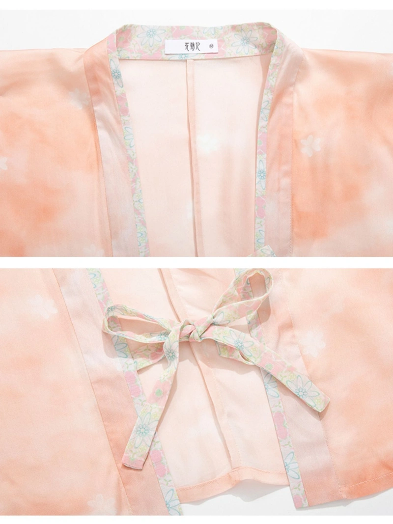 Hanfu nhà Tống Đặt Beizi Top với Qiyao Qun-11