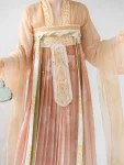 Set Hanfu Qixiong Bersulam Musim Bunga Musim Panas Dinasti Tang-1