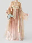 Set Hanfu Qixiong Bersulam Musim Bunga Musim Panas Dinasti Tang-1