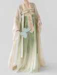 Set Hanfu Qixiong Bersulam Musim Bunga Musim Panas Dinasti Tang-1