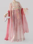 Set Hanfu Qixiong Bersulam Musim Bunga Musim Panas Dinasti Tang-1