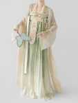 Set Hanfu Qixiong Bersulam Musim Bunga Musim Panas Dinasti Tang-1