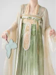 Set Hanfu Qixiong Bersulam Musim Bunga Musim Panas Dinasti Tang-1