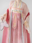 Set Hanfu Qixiong Bersulam Musim Bunga Musim Panas Dinasti Tang-1
