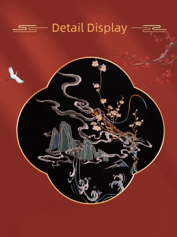 Traditional Chinese Style Black Embroidered Woolen Hanfu Cape- Hanfu Way: Traditional & Modern Chinese Hanfu Clothing for All Occasions