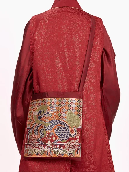Hanfu Embroidered Brocade Shoulder Crossbody Bag