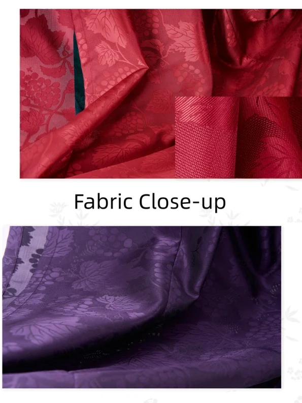 Ming Dynasty Hanfu Dao Robe with Grape Pattern Jacquard- Hanfu Way: Traditional & Modern Chinese Hanfu Clothing for All Occasions