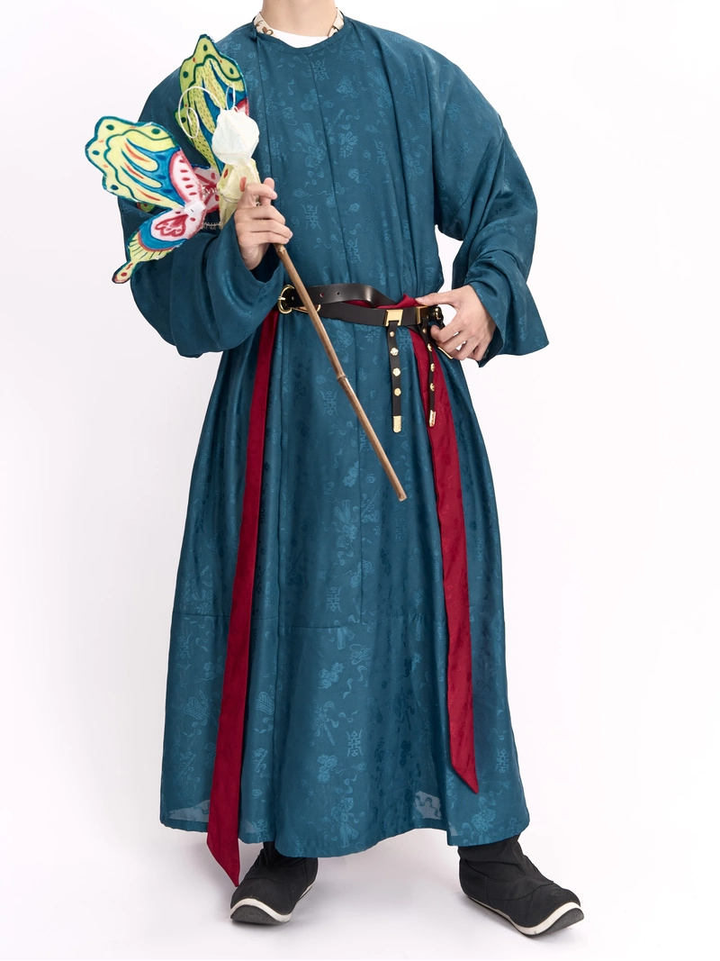Dinasti Tang Hanfu Yuanlingpao Uniseks-4