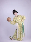 Tang Dynasty Yellow Printed Yuanlingpao Unisex-2