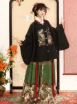 Ming Dynasty Hanfu Autumn Winter Mamian Skirt Set-1