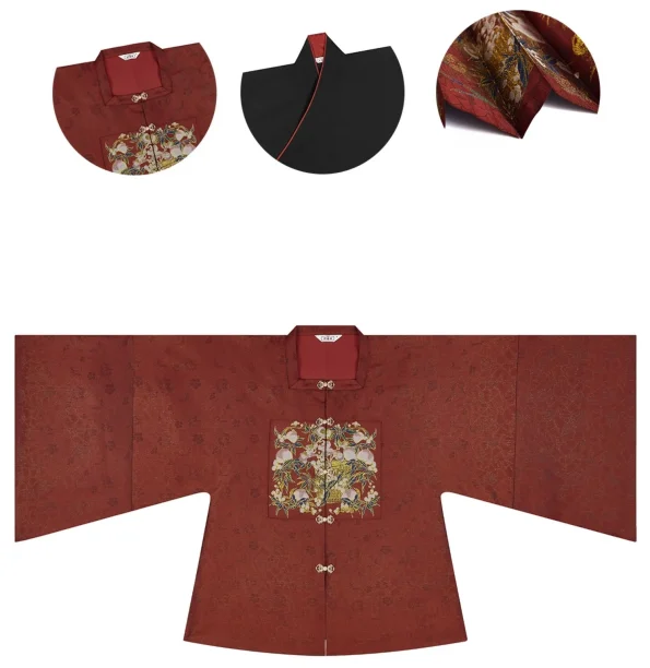 明朝韓服錦馬面群三点セット-韓服道：伝統とモダンの中国漢服、あらゆるシーンで活躍