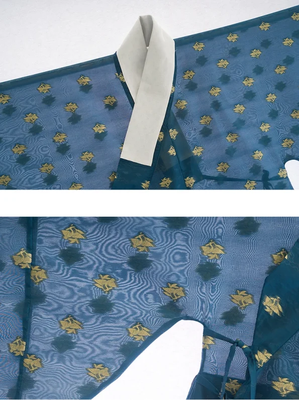 Ming Dynasty Hanfu Cross-Collared Gold Gauze Cloud & Goose Robe 3 Ming Dynasty Hanfu Cross-Collared Gold Gauze Cloud & Goose Robe- Hanfu Way: Traditional & Modern Chinese Hanfu Clothing for All Occasions