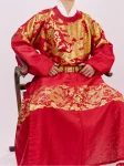 Dinastía Ming Hanfu Brocado de Oro Dragón Yuanlingpao