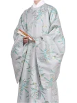 Ming Dynasty Hanfu Gold-Thread Bamboo Leaf Yuanlingpao Unisex-1