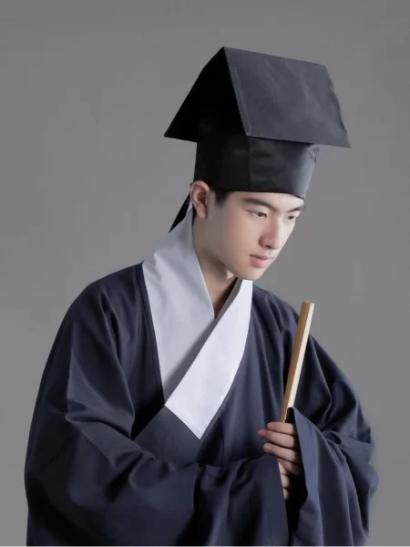 Mingdynastin Hanfu Piaopiao Jin Scholar Hat