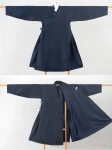 Ming-Dynastie Hanfu plissierte lange Robe mit abnehmbarem Kragen-1